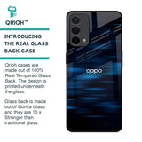 Blue Rough Abstract Glass Case for Oppo F19