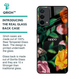 Flowers & Butterfly Glass Case for Oppo F19