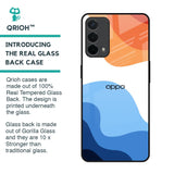 Wavy Color Pattern Glass Case for Oppo F19