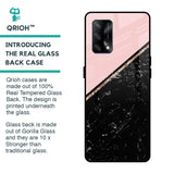 Marble Texture Pink Glass Case For Oppo F19