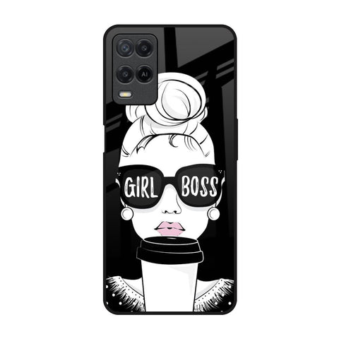 Girl Boss Oppo A54 Glass Back Cover Online