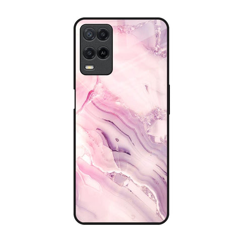 Diamond Pink Gradient Oppo A54 Glass Back Cover Online
