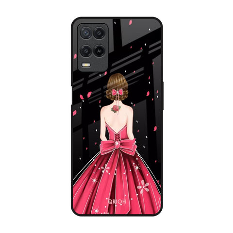 Fashion Princess Oppo A54 Glass Back Cover Online