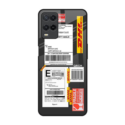 Cool Barcode Label Oppo A54 Glass Back Cover Online