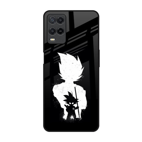 Monochrome Goku Oppo A54 Glass Back Cover Online