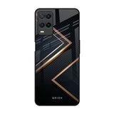 Sleek Golden & Navy Oppo A54 Glass Back Cover Online