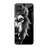 Wild Lion Oppo A54 Glass Back Cover Online