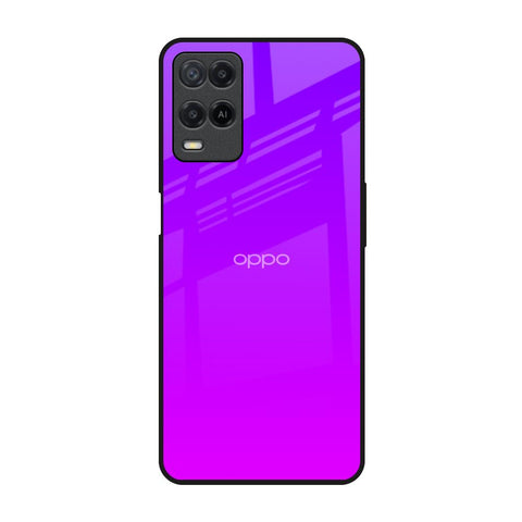 Purple Pink Oppo A54 Glass Back Cover Online