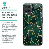Abstract Green Glass Case For Oppo A54