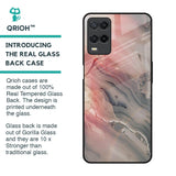 Pink And Grey Marble Glass Case For Oppo A54