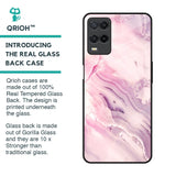 Diamond Pink Gradient Glass Case For Oppo A54