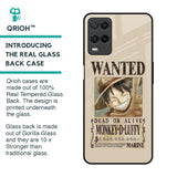 Luffy Wanted Glass Case for Oppo A54