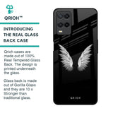 White Angel Wings Glass Case for Oppo A54