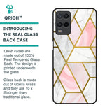 Geometrical Marble Glass Case for Oppo A54