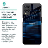 Blue Rough Abstract Glass Case for Oppo A54