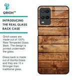 Wooden Planks Glass Case for Oppo A54