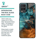 Golden Splash Glass Case for Oppo A54