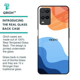 Wavy Color Pattern Glass Case for Oppo A54