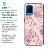 Shimmer Roses Glass case for Oppo A54