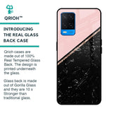 Marble Texture Pink Glass Case For Oppo A54