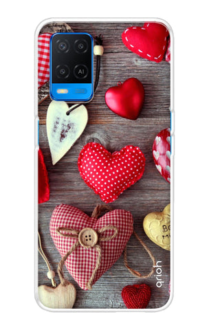 Valentine Hearts Oppo A54 Back Cover