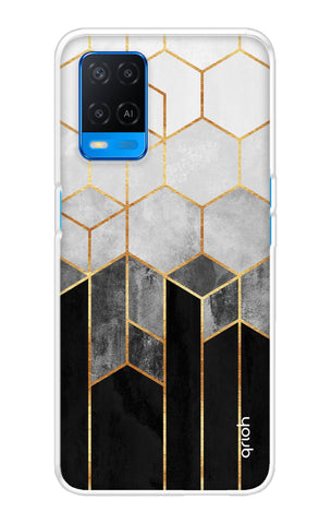 Hexagonal Pattern Oppo A54 Back Cover