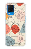 Abstract Faces Oppo A54 Back Cover