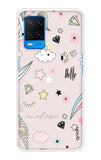 Unicorn Doodle Oppo A54 Back Cover