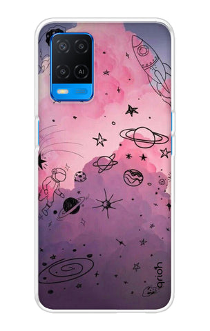 Space Doodles Art Oppo A54 Back Cover