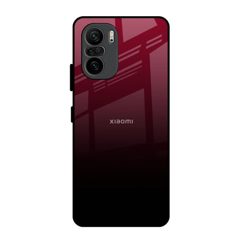 Wine Red Mi 11X Glass Back Cover Online