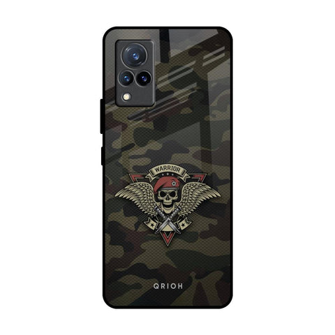 Army Warrior Vivo V21 Glass Back Cover Online