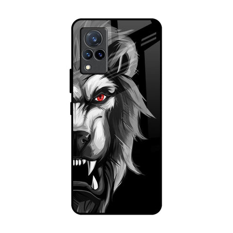 Wild Lion Vivo V21 Glass Back Cover Online