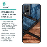 Wooden Tiles Glass Case for Vivo V21