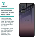 Grey Ombre Glass Case for Vivo V21