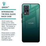 Palm Green Glass Case For Vivo V21