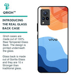 Wavy Color Pattern Glass Case for Vivo V21