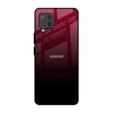 Wine Red Samsung Galaxy M42 Glass Back Cover Online