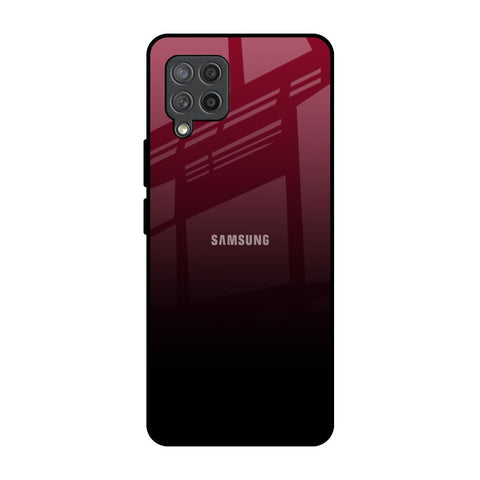 Wine Red Samsung Galaxy M42 Glass Back Cover Online