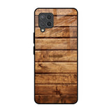 Wooden Planks Samsung Galaxy M42 Glass Back Cover Online