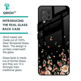 Floating Floral Print Glass Case for Samsung Galaxy M42