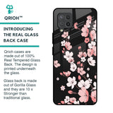 Black Cherry Blossom Glass Case for Samsung Galaxy M42