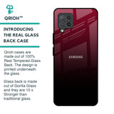 Wine Red Glass Case For Samsung Galaxy M42