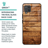 Wooden Planks Glass Case for Samsung Galaxy M42