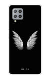 White Angel Wings Samsung Galaxy M42 Back Cover