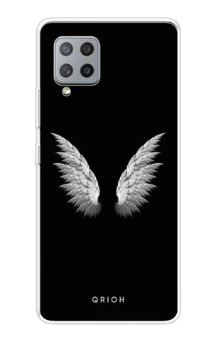 White Angel Wings Samsung Galaxy M42 Back Cover