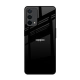 Jet Black Oppo A74 Glass Back Cover Online