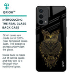Golden Owl Glass Case for Oppo A74