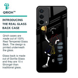 Luffy Line Art Glass Case for Oppo A74