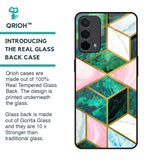 Seamless Green Marble Glass Case for Oppo A74