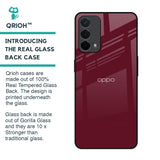 Classic Burgundy Glass Case for Oppo A74